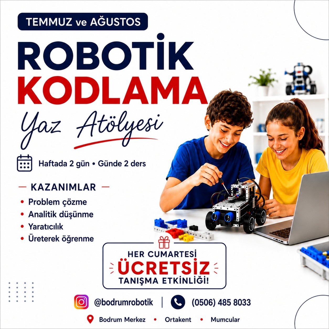 Robotik Kodlama Yaz Atölyesi — Tanışma Etkinliği Etkinlik afişi
