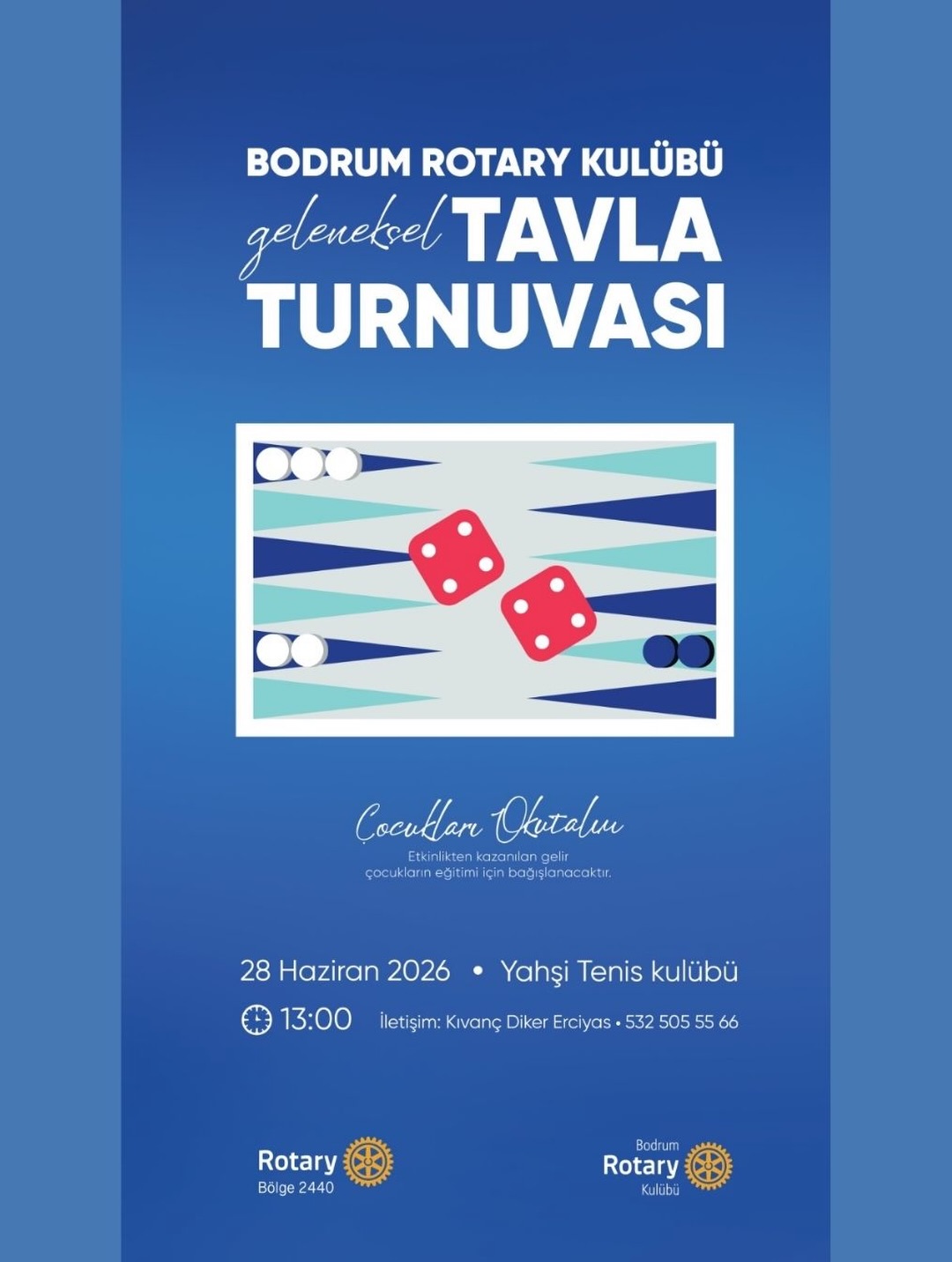 Bodrum Rotary Kulübü Geleneksel Tavla Turnuvası