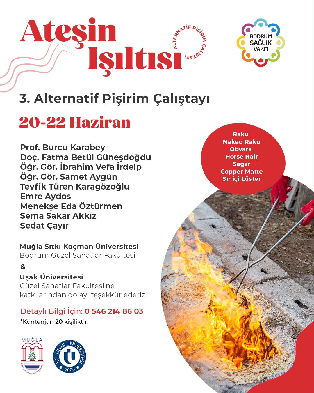 Ateşin Işıltısı — 3. Alternatif Pişirim Çalıştayı Etkinlik afişi