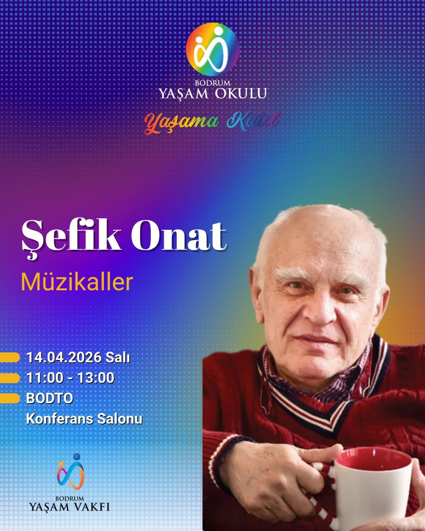 Şefik Onat — Müzikaller Etkinlik afişi