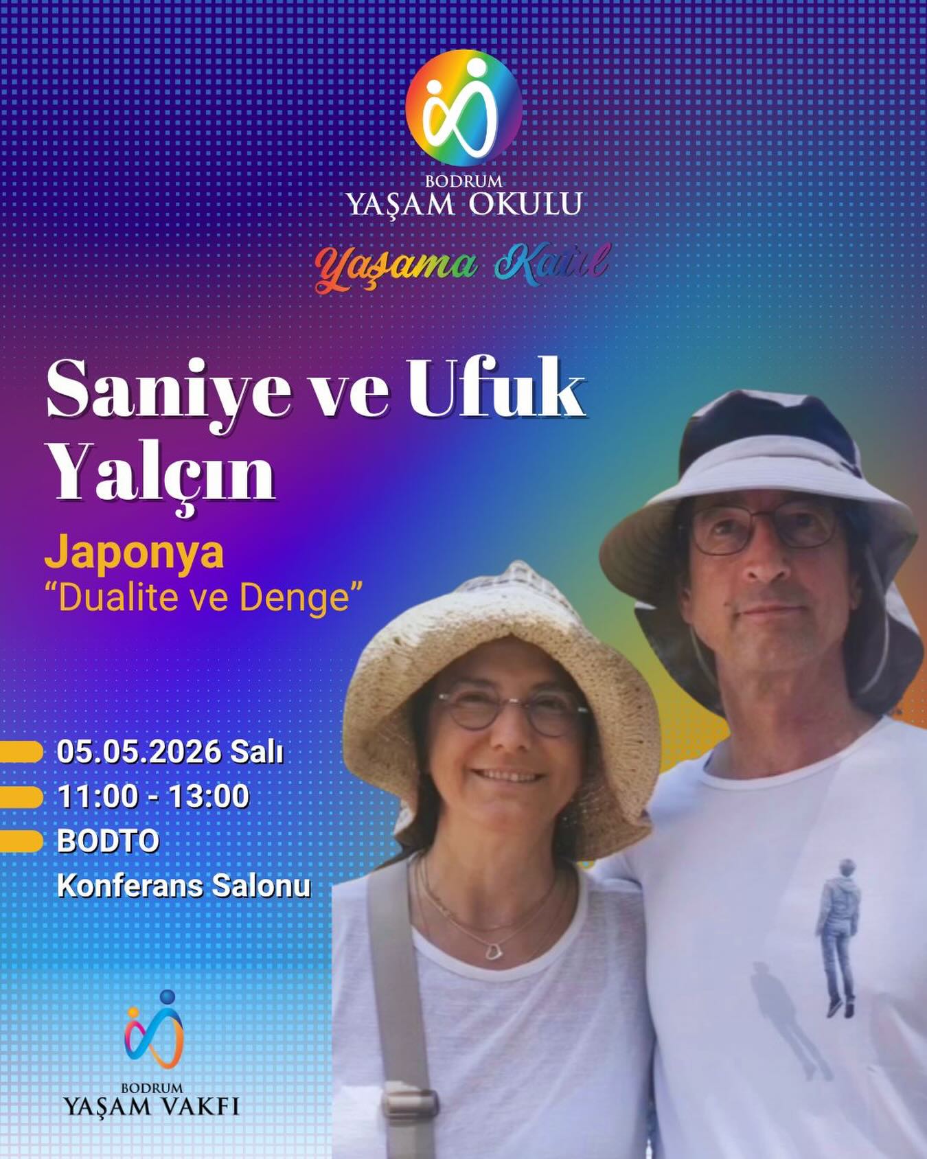 Saniye ve Ufuk Yalçın - Japonya: Dualite ve Denge Etkinlik afişi