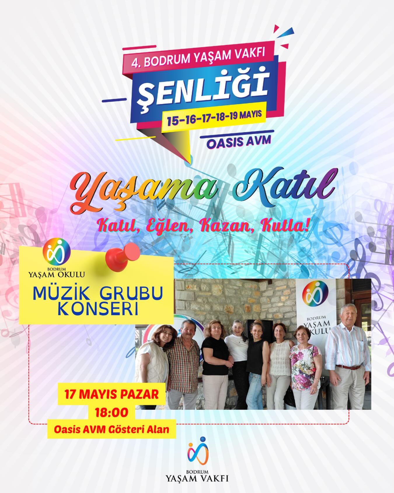 Bodrum Yaşam Okulu Müzik Grubu Konseri Etkinlik afişi