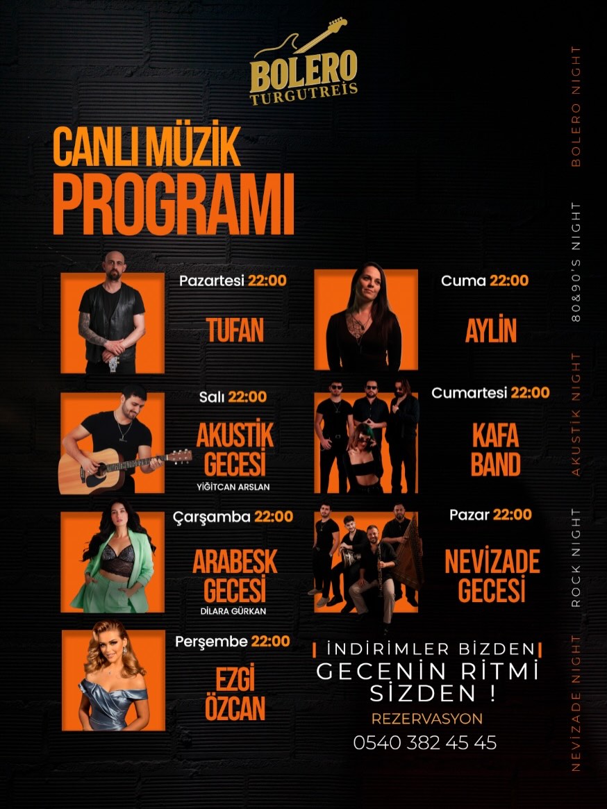 Kafa Band — Bolero Bar Bodrum Turgutreis Etkinlik afişi