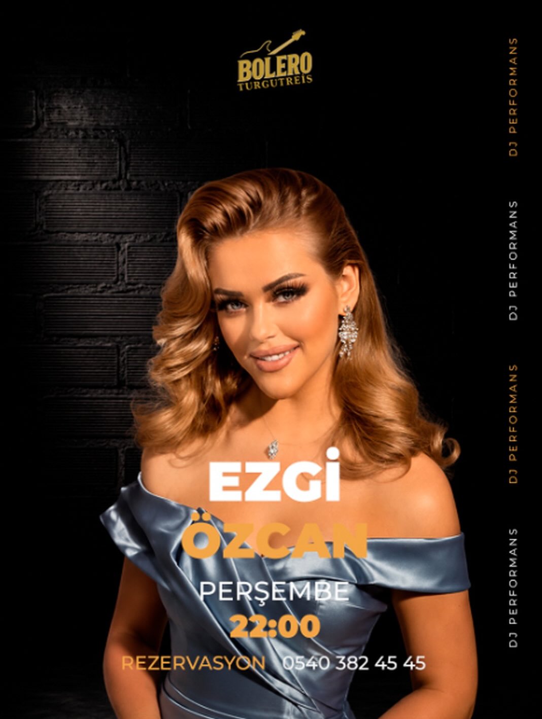 Ezgi Özcan — Bolero Bar Bodrum Turgutreis Etkinlik afişi