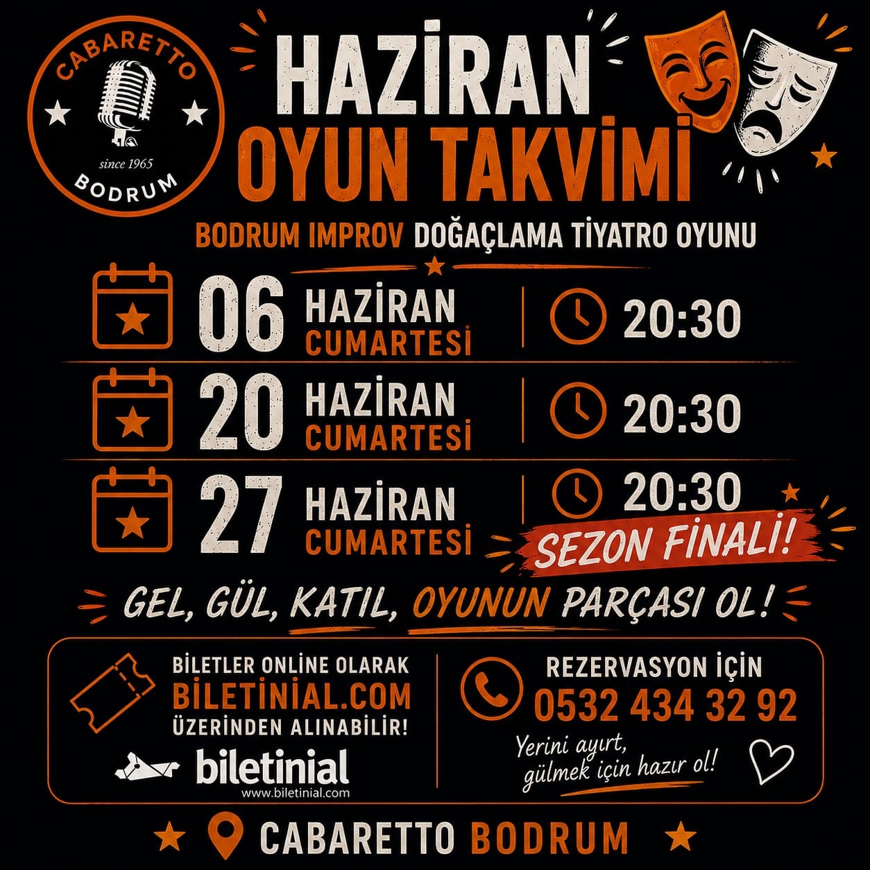 Bodrum Improv — Sezon Finali Etkinlik afişi