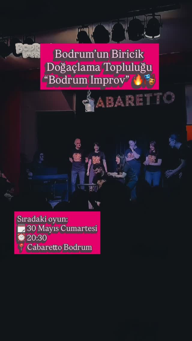 Bodrum Improv Doğaçlama Tiyatro Etkinlik afişi
