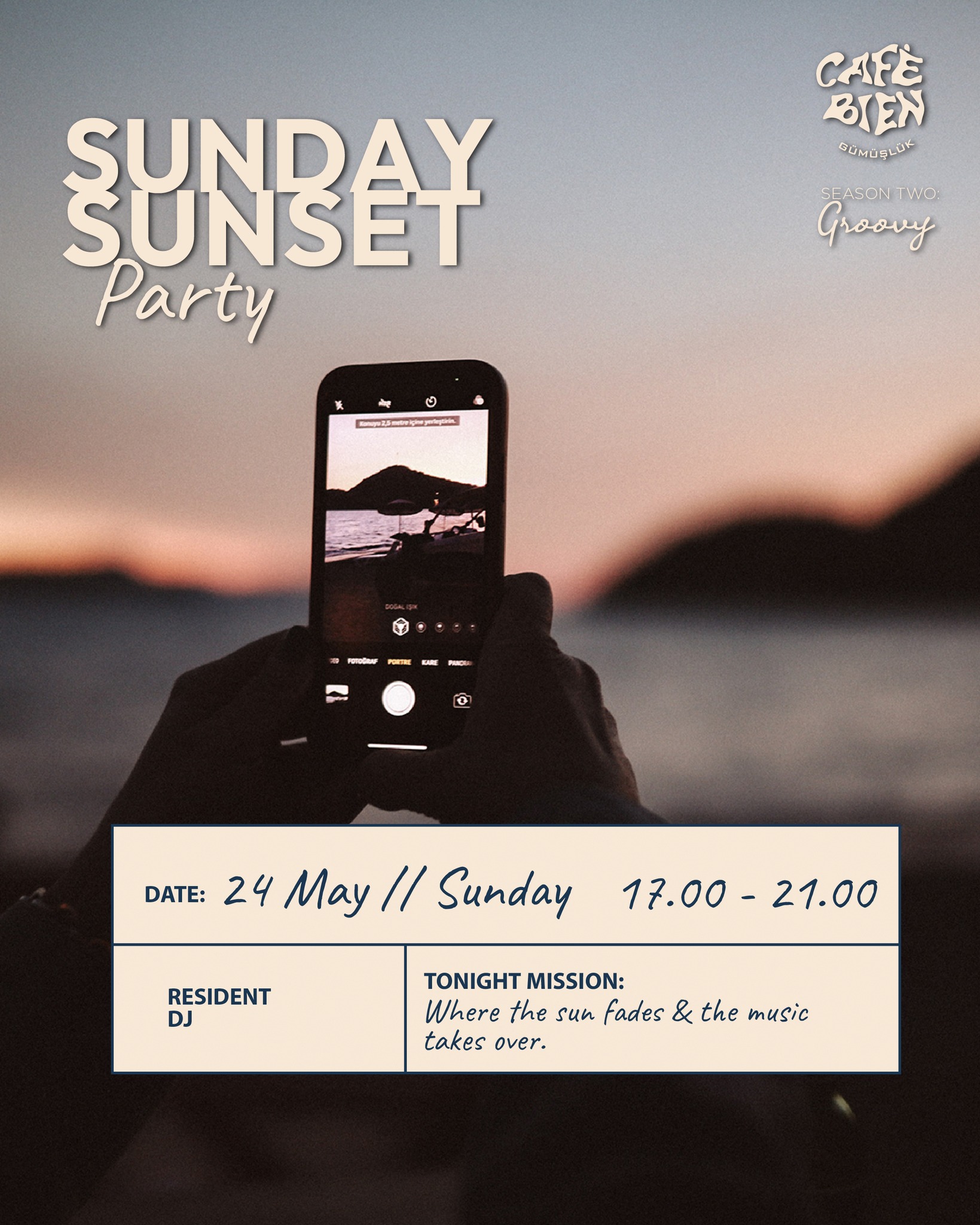 Sunset Party — Resident DJ Etkinlik afişi
