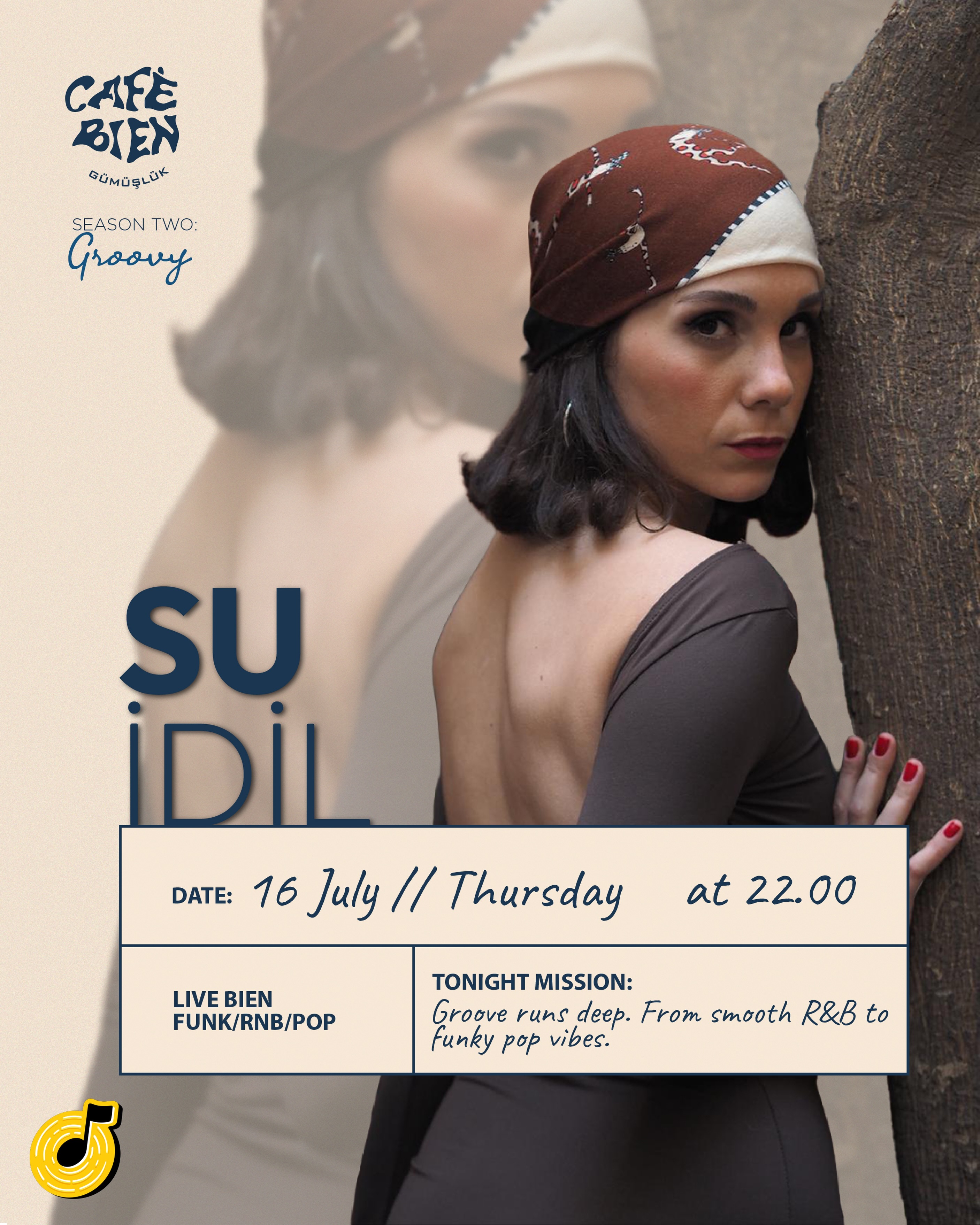 Su İdil — Cafe Bien Gümüşlük Etkinlik afişi