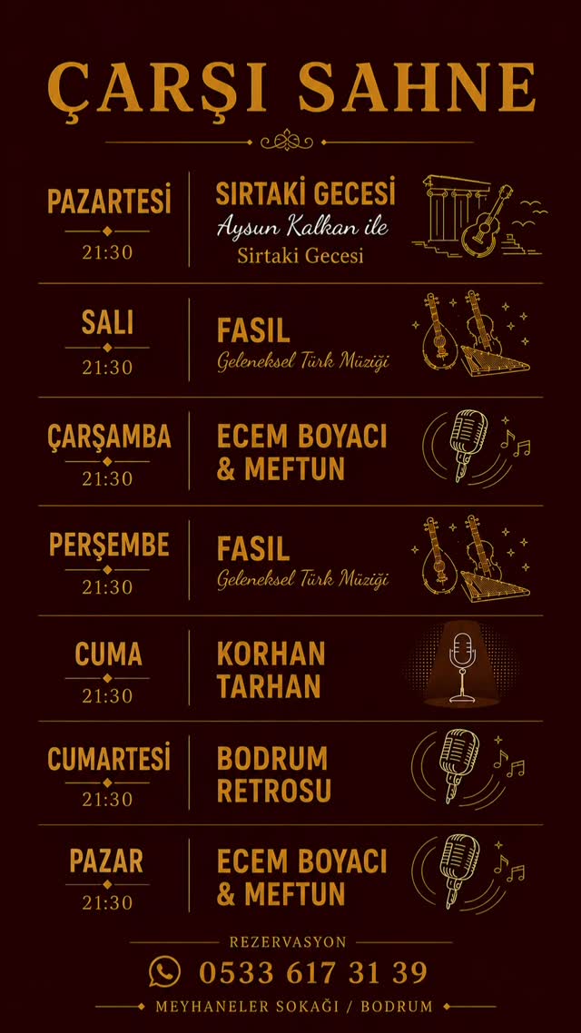 Fasıl Gecesi — Çarşı Sahne Etkinlik afişi