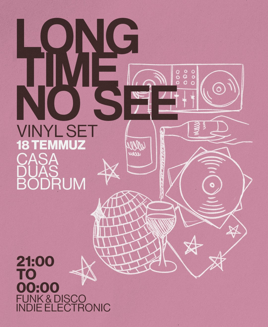Long Time No See — Live Vinyl Set Etkinlik afişi