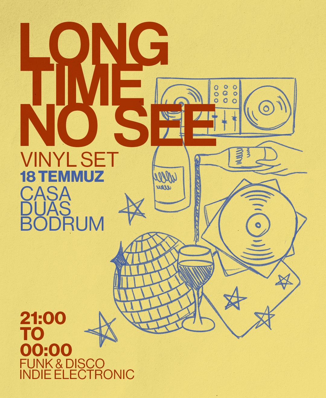 Long Time No See — Live Vinyl Set Etkinlik afişi