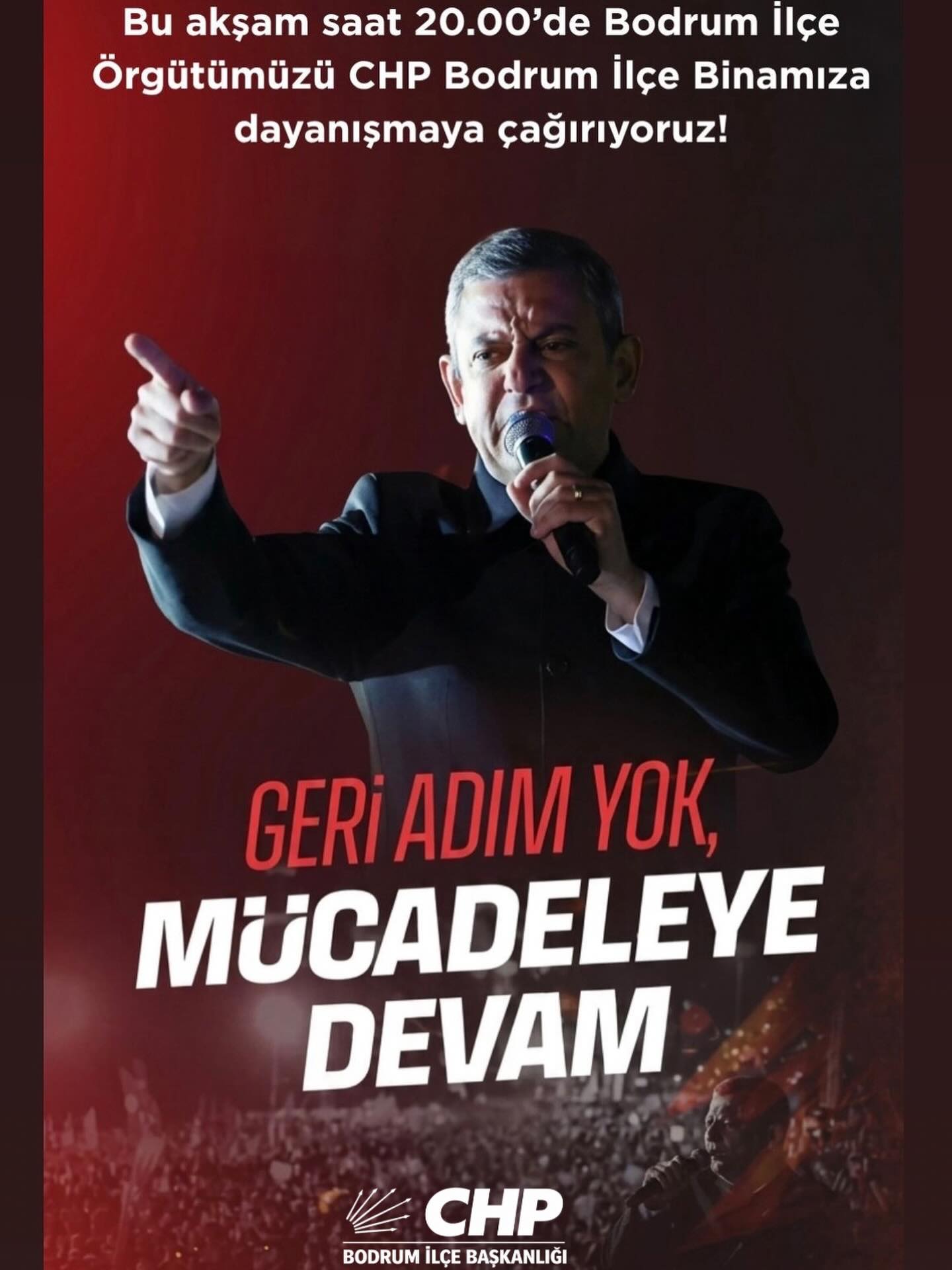 Geri Adım Yok: Dayanışma Çağrısı Etkinlik afişi
