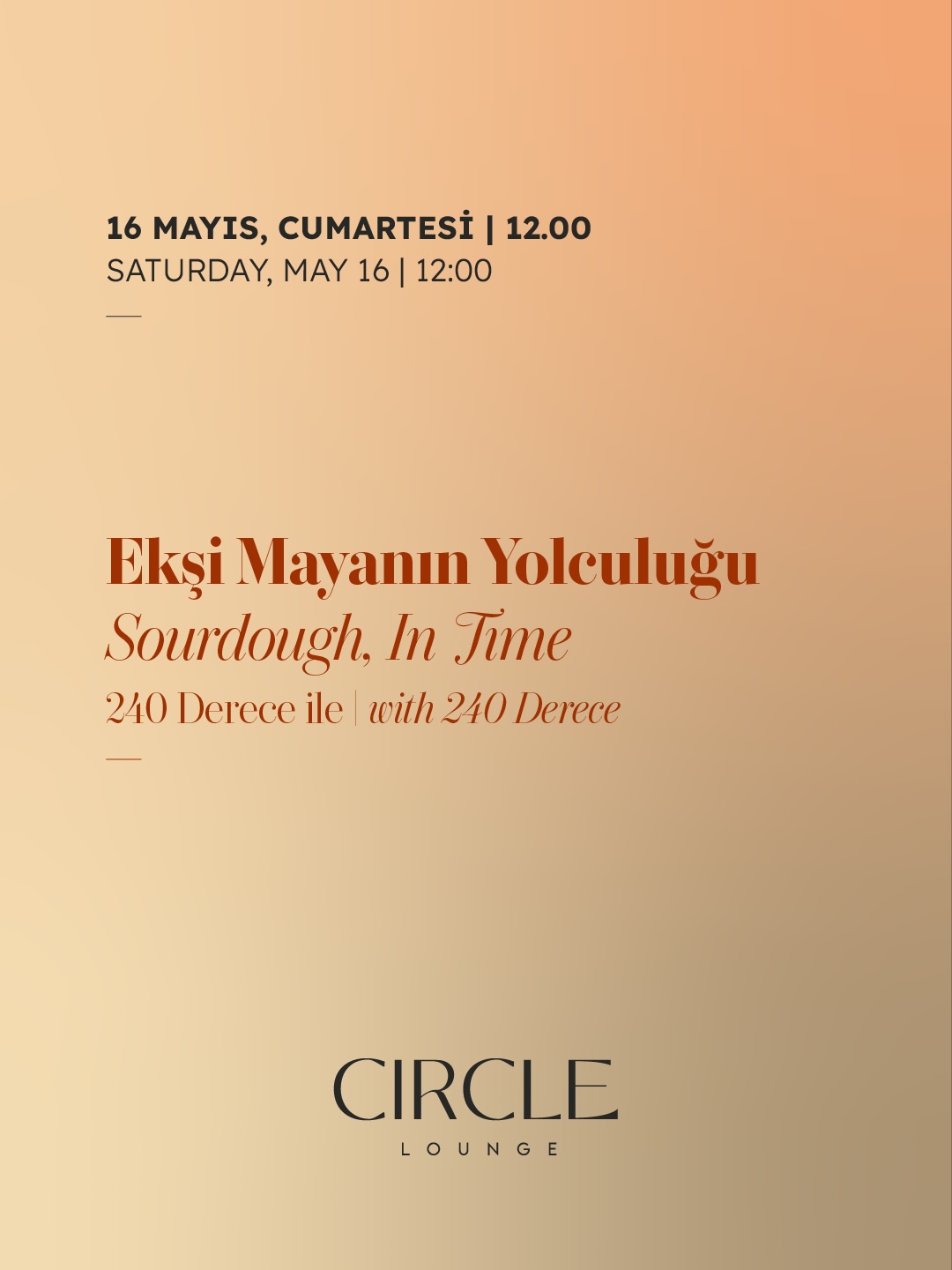 Ekşi Mayanın Yolculuğu — 240 Derece Etkinlik afişi