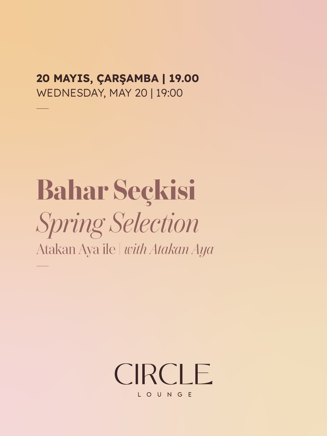 Atakan Aya — Bahar Seçkisi Etkinlik afişi
