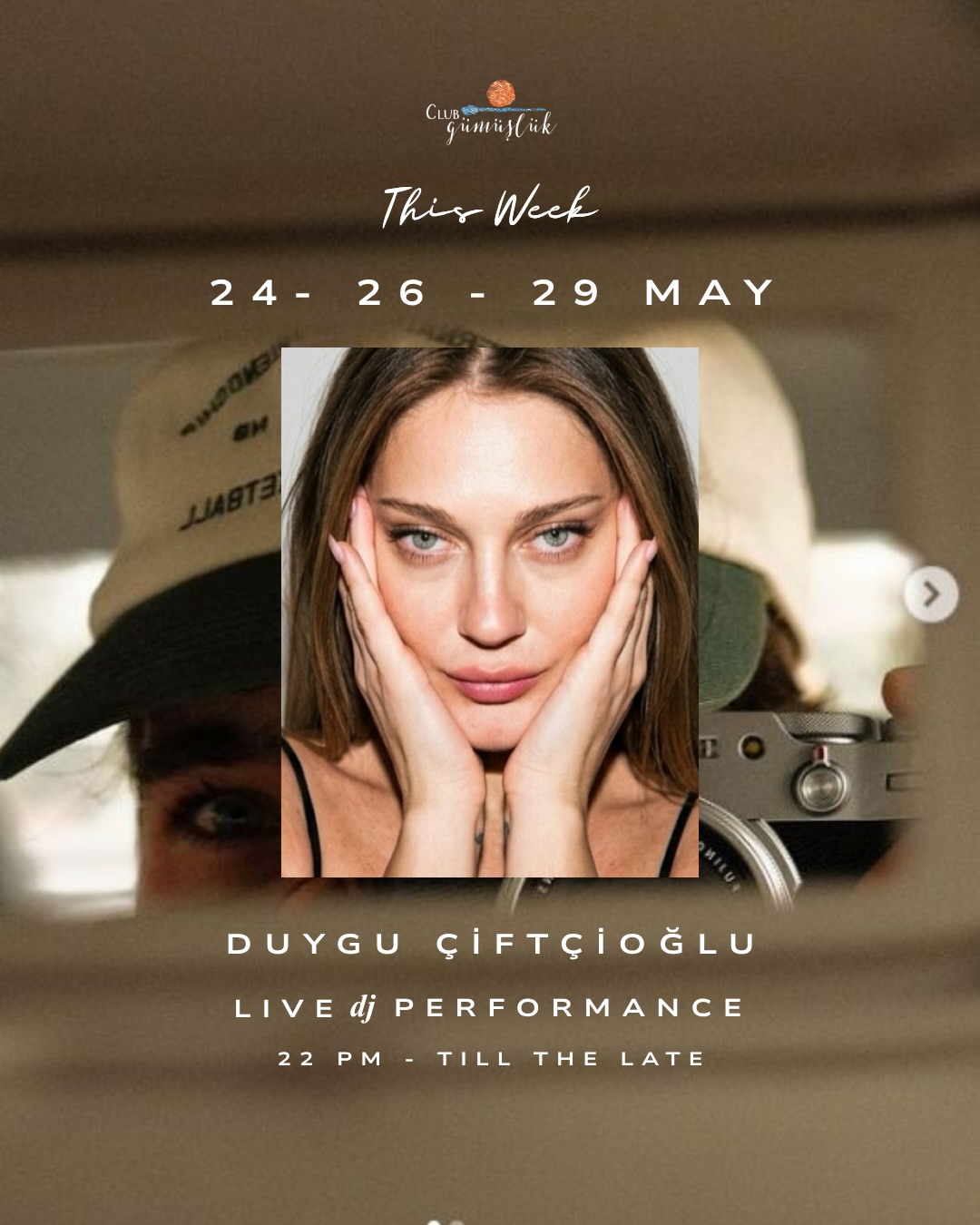 Duygu Çiftçioğlu — Club Gümüşlük DJ Set Etkinlik afişi