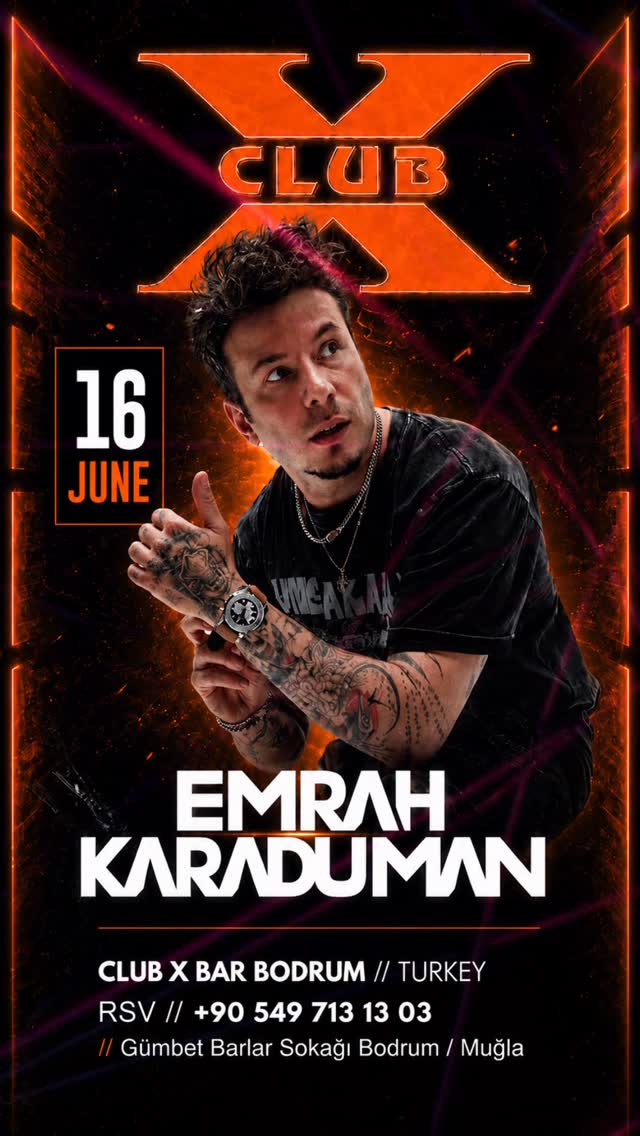 Emrah Karaduman Etkinlik afişi