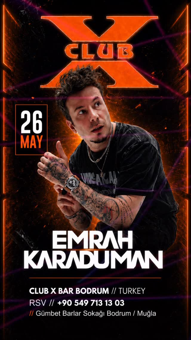 Emrah Karaduman Etkinlik afişi