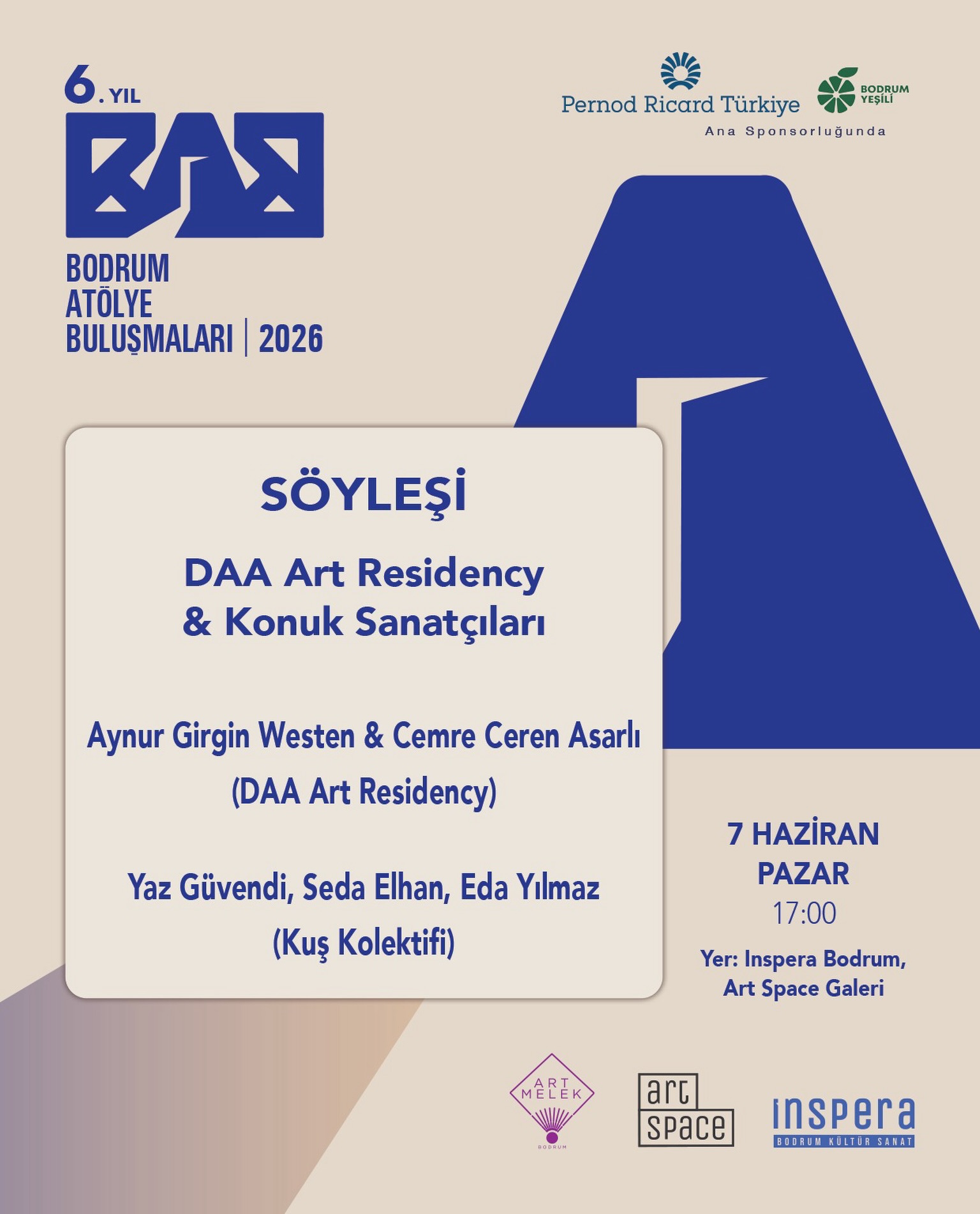 DAA Art Residency — Söyleşi: Aynur Girgin Westen & Cemre Ceren Asarlı Etkinlik afişi