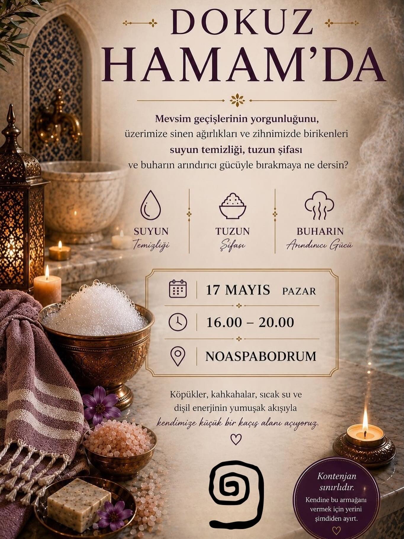Suyun Tuzun Buharın — Hamam Ritüeli Etkinlik afişi