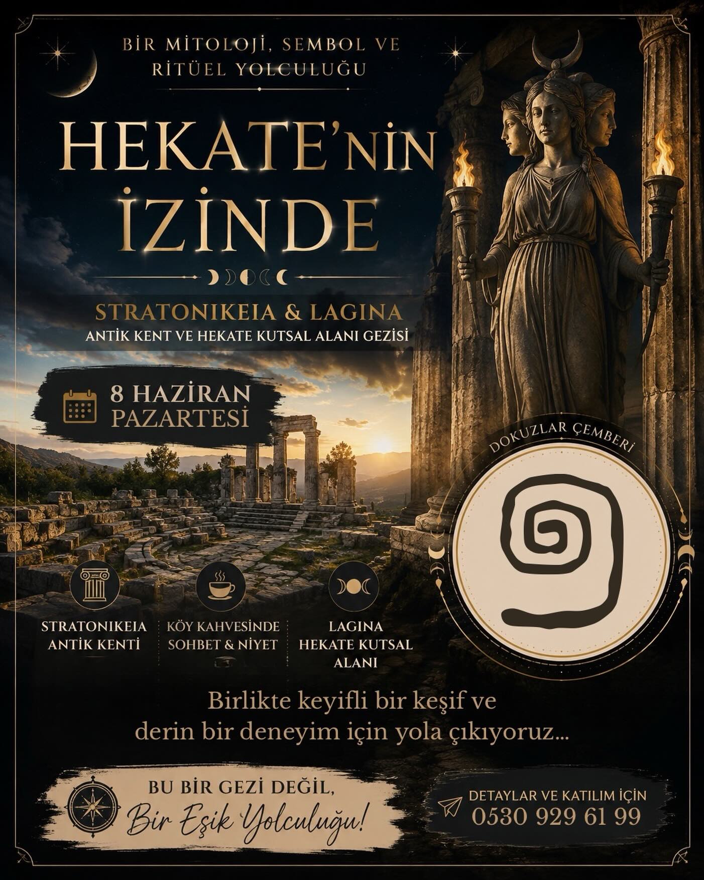 Hekate’nin İzinde — Mitoloji, Sembol ve Ritüel Yolculuğu Etkinlik afişi