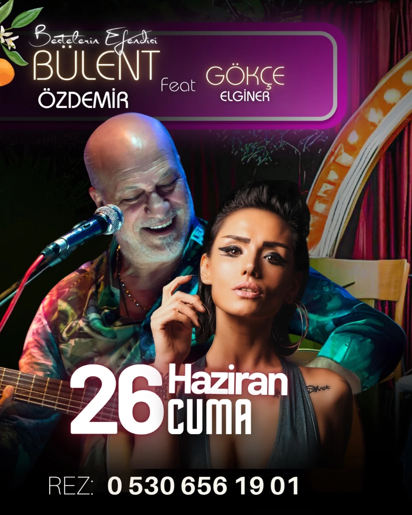 Bülent Özdemir feat. Gökçe Elginer Etkinlik afişi