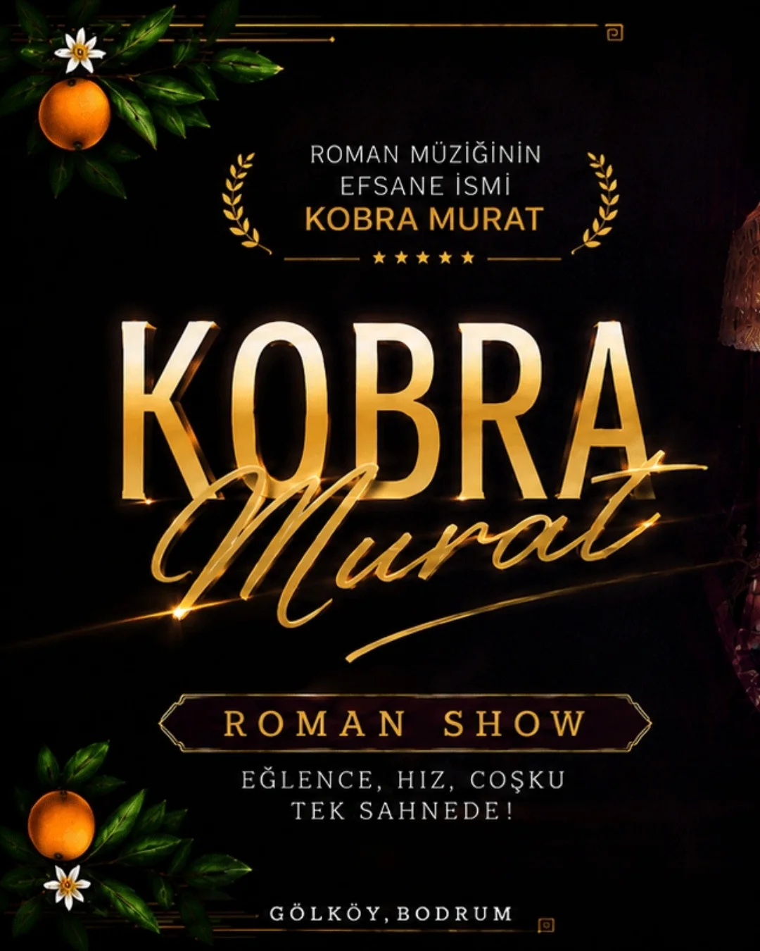 Kobra Murat — Alev Alev Roman Show Etkinlik afişi
