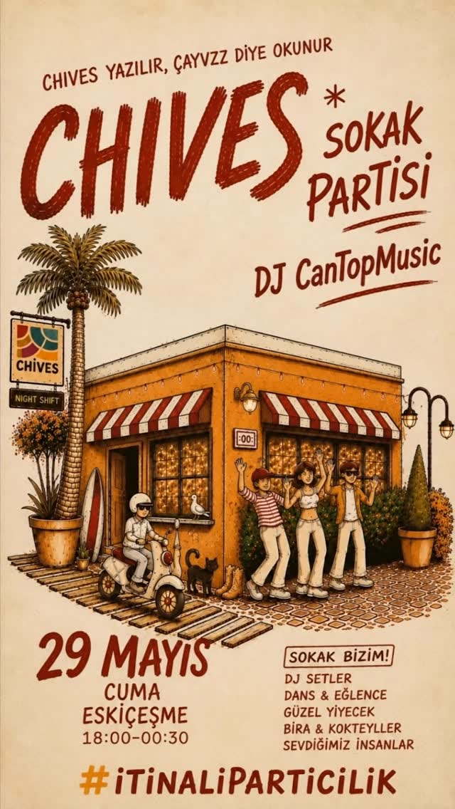 DJ CanTopMusic — Chives Sokak Partisi Etkinlik afişi