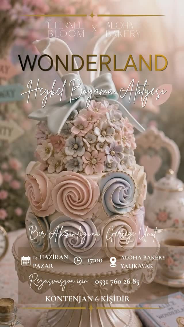 Wonderland Heykel Boyama Atölyesi Etkinlik afişi