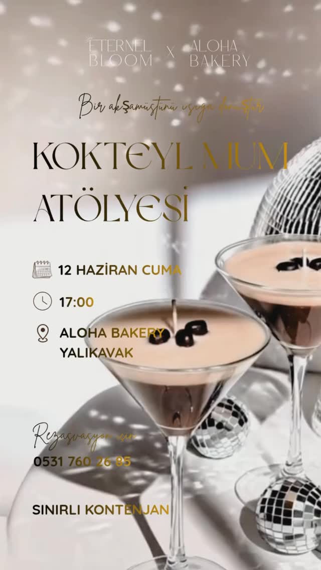Kokteyl Mum Atölyesi Etkinlik afişi