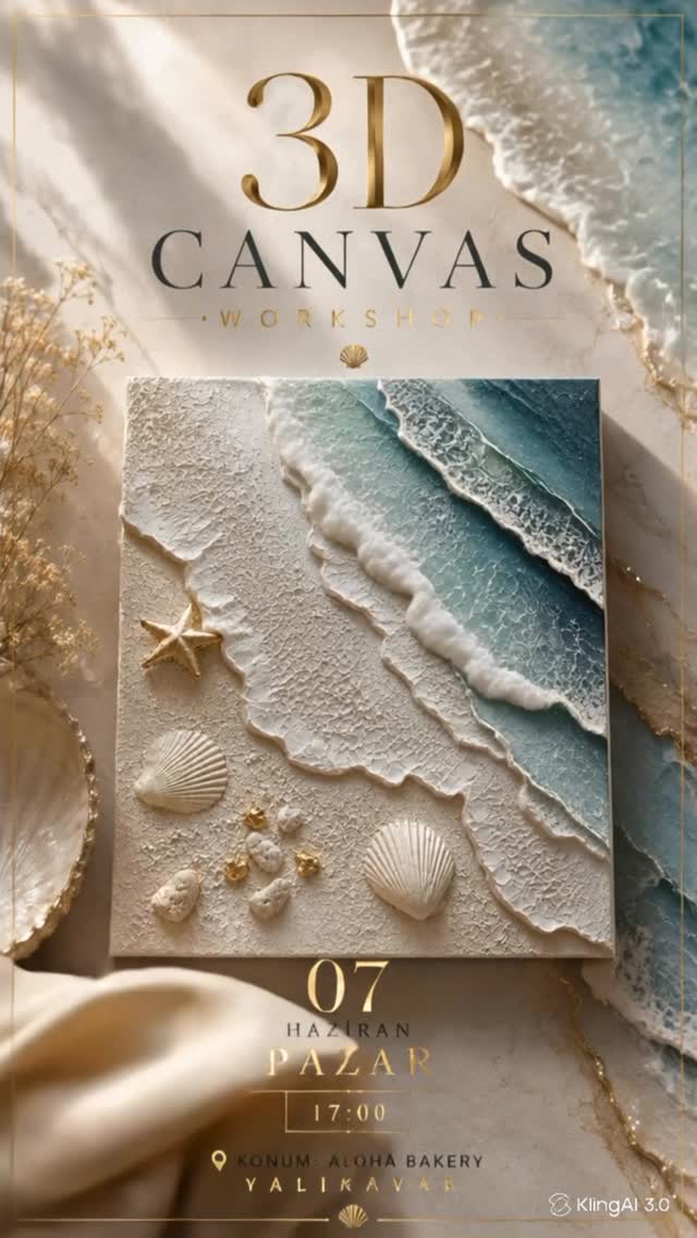 3D Canvas Atölyesi Etkinlik afişi