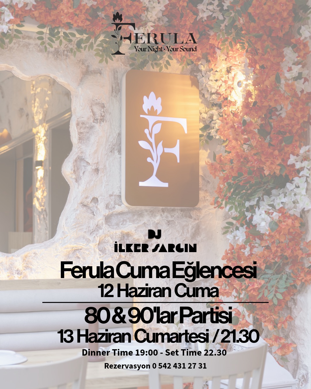 80 & 90’lar Partisi — Ferula Etkinlik afişi