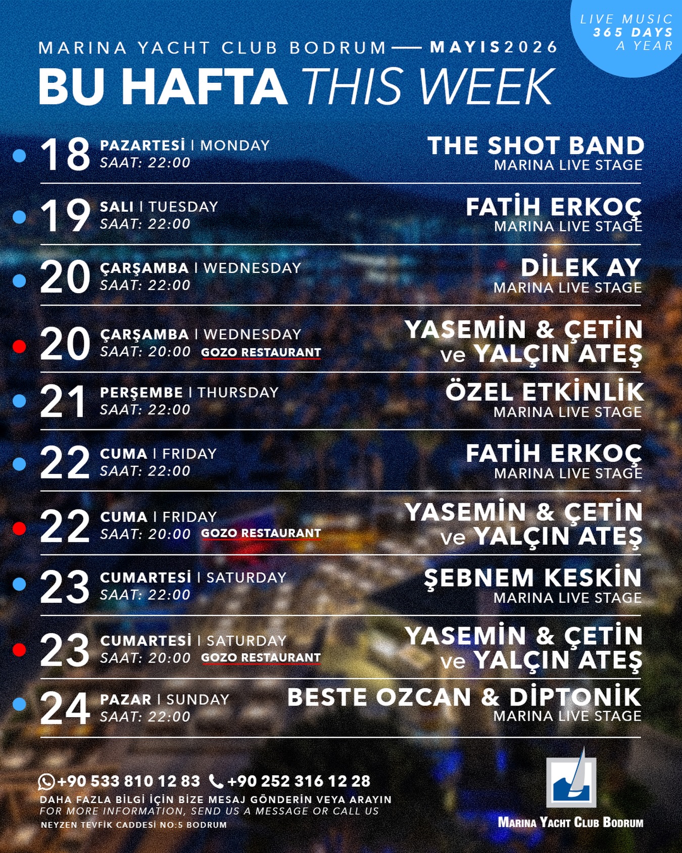 Yasemin & Çetin ve Yalçın Ateş Etkinlik afişi