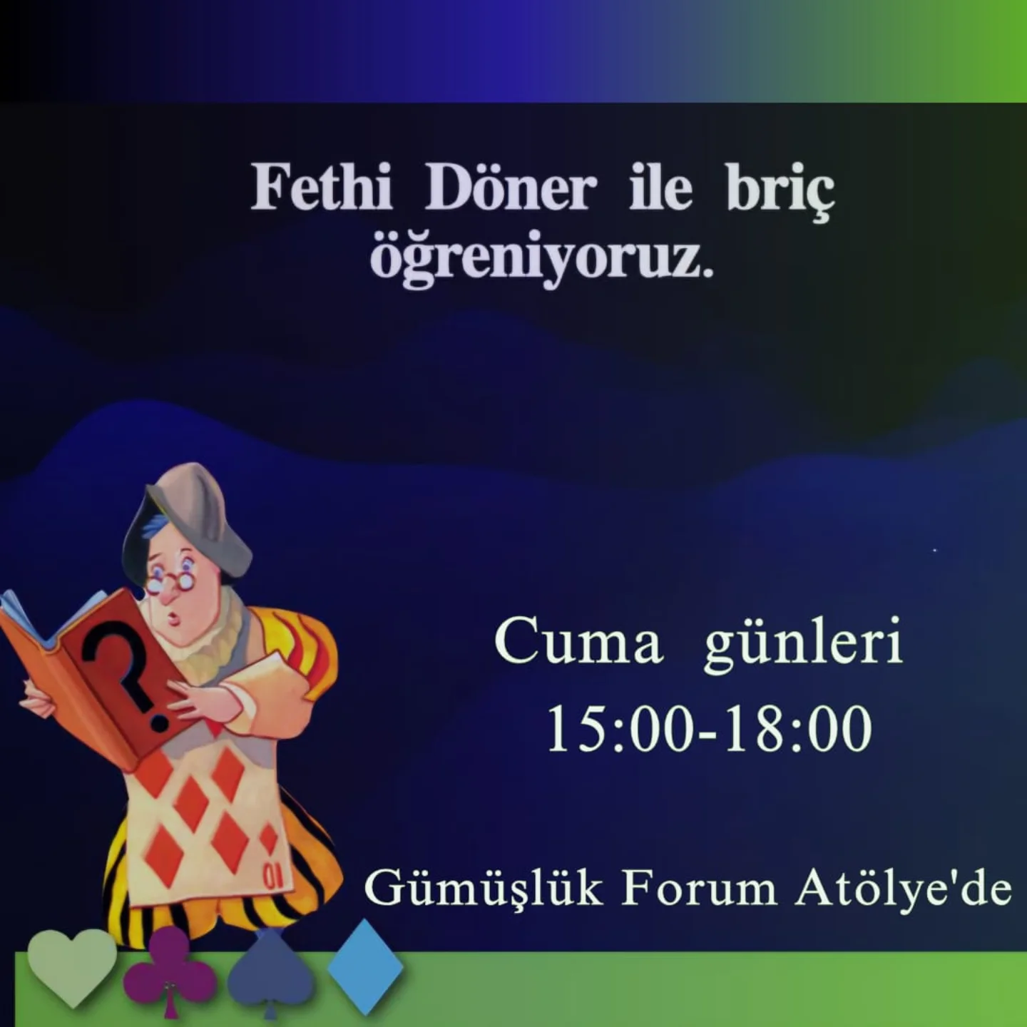 Fethi Döner – Briç Dersleri Etkinlik afişi