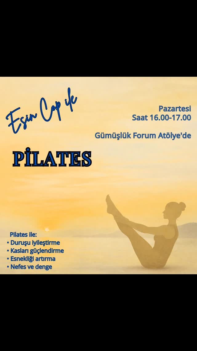 Esin Cop ile Sağlık İçin Pilates Etkinlik afişi