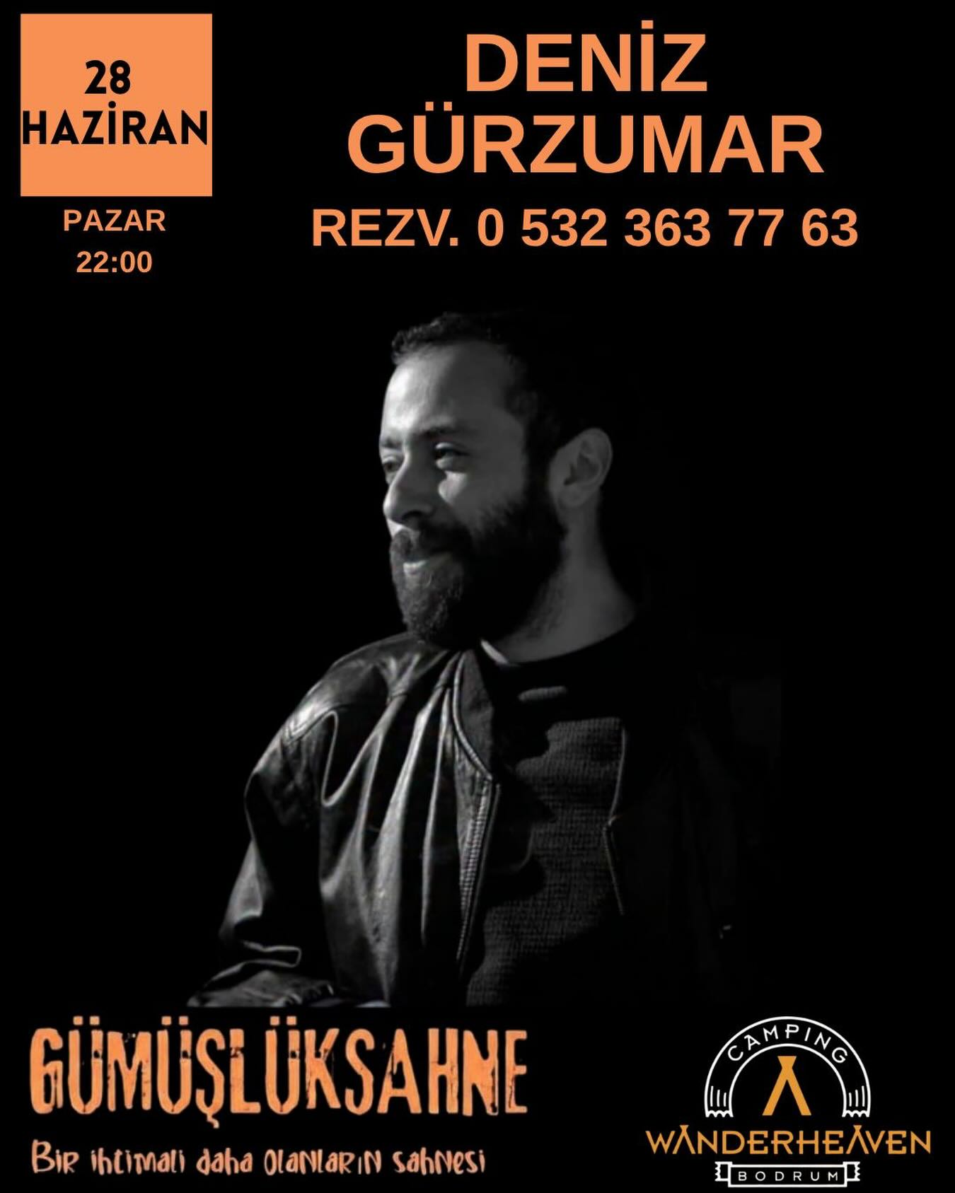 Deniz Gürzumar — Gümüşlük Sahne Etkinlik afişi