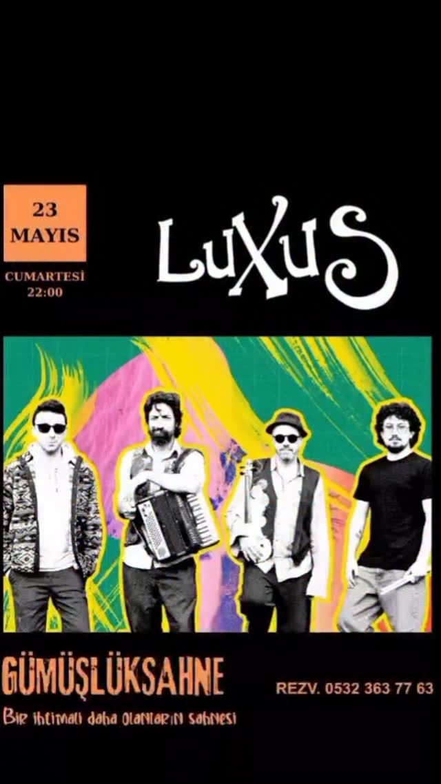 Luxus Etkinlik afişi
