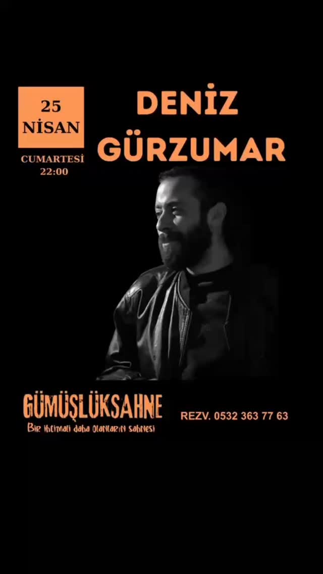 Deniz Gürzumar Etkinlik afişi