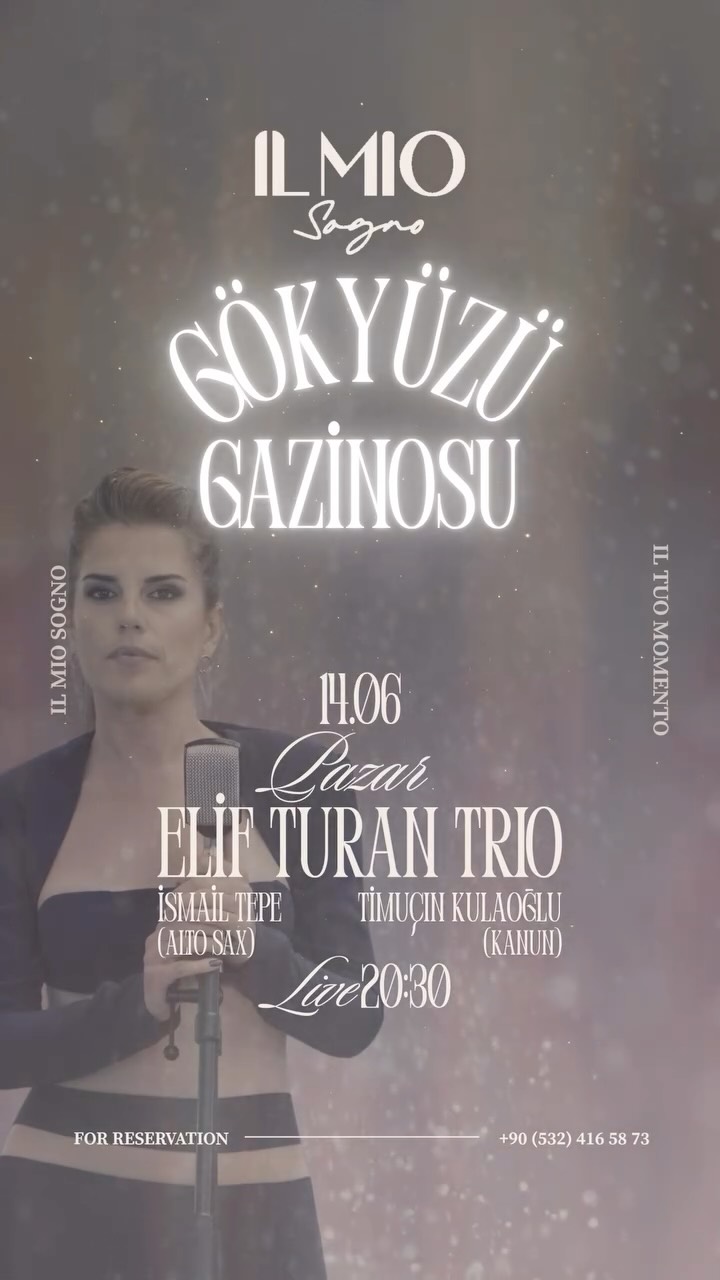 Elif Turan Trio — Gökyüzü Gazinosu Etkinlik afişi