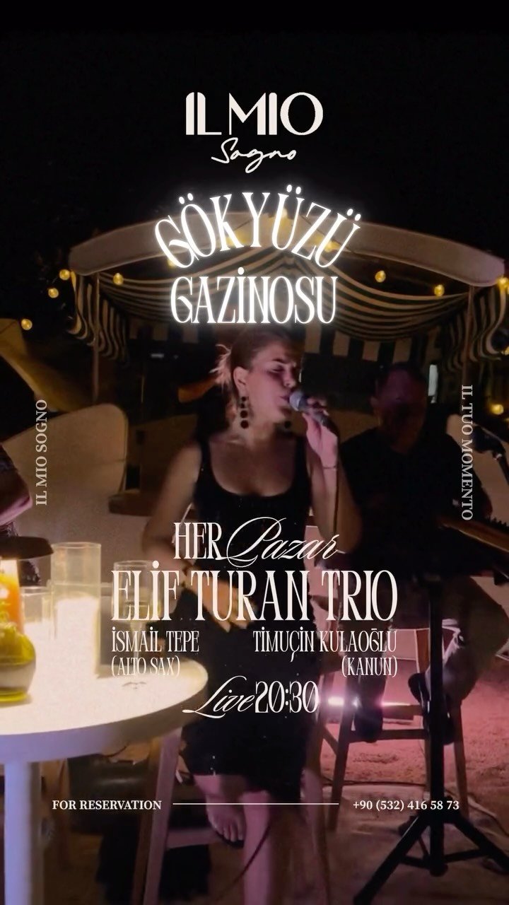 Elif Turan Trio — Il Mio Sogno Etkinlik afişi