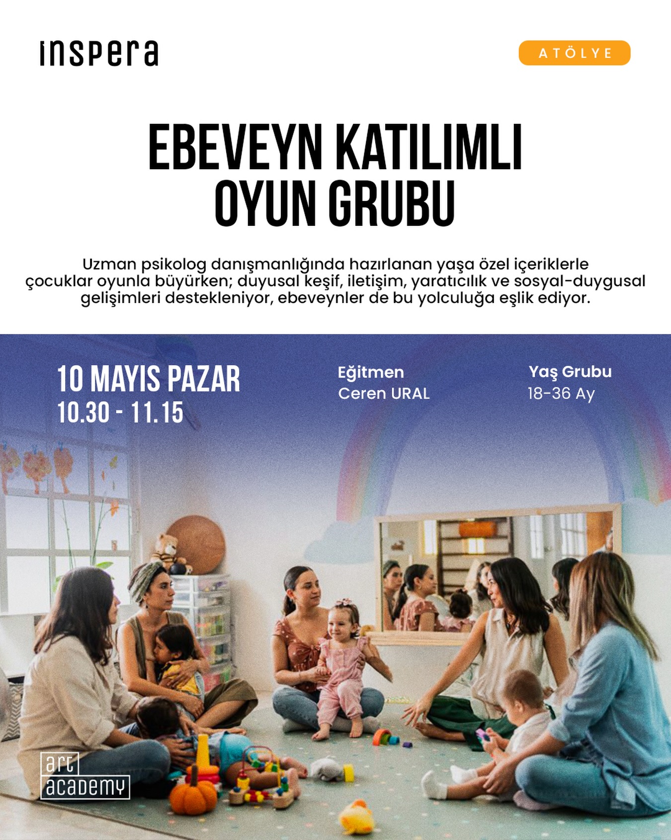 Ebeveyn Katılımlı Oyun Grubu — Ceren Ural Etkinlik afişi