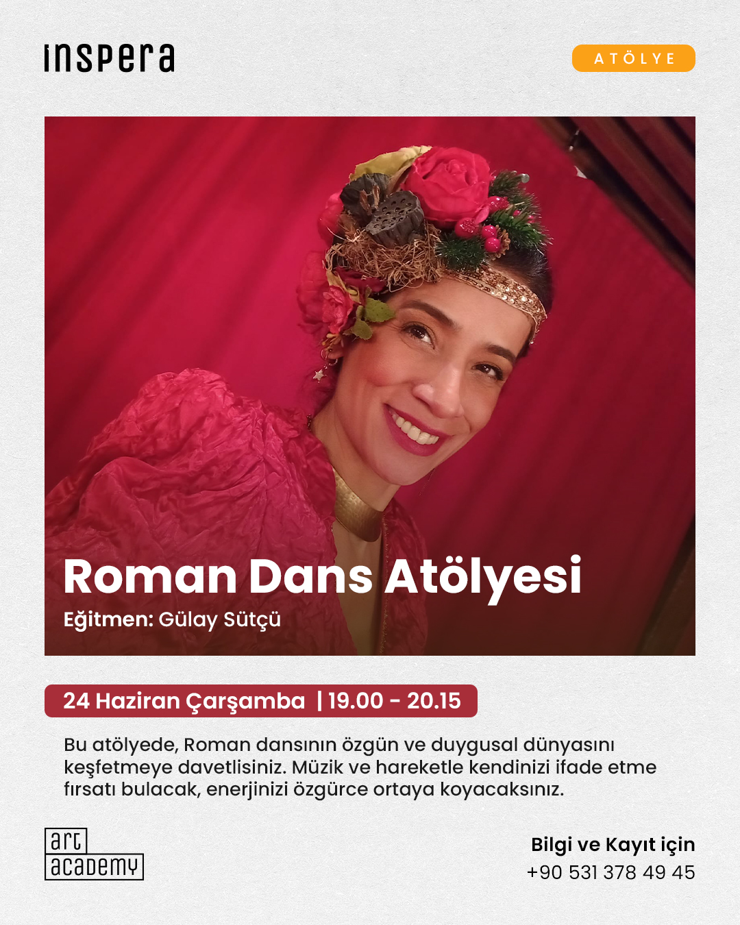Gülay Sütçü - Roman Dans Atölyesi Etkinlik afişi