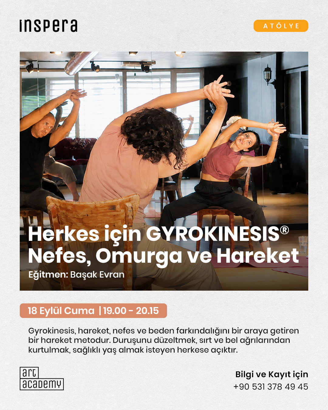 Gyrokinesis Atölyesi — Başak Evran