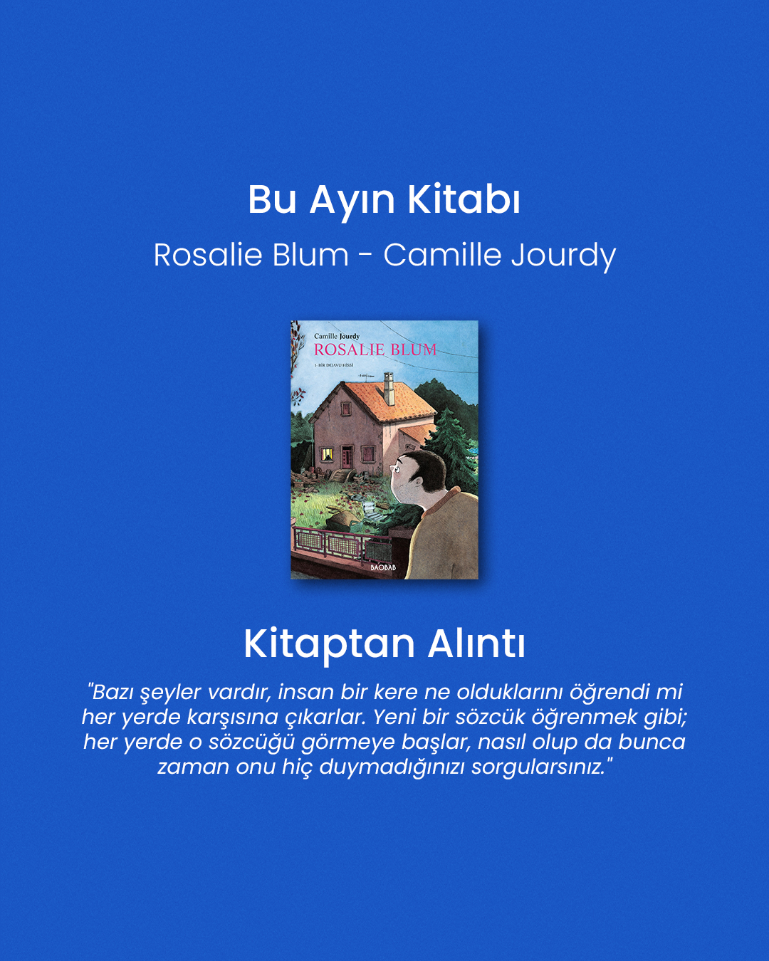 Kitap Kulübü — Rosalie Blum Etkinlik afişi