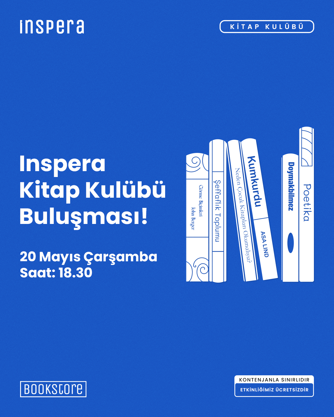 Tunç Tataker — Kitap Kulübü Buluşması Etkinlik afişi