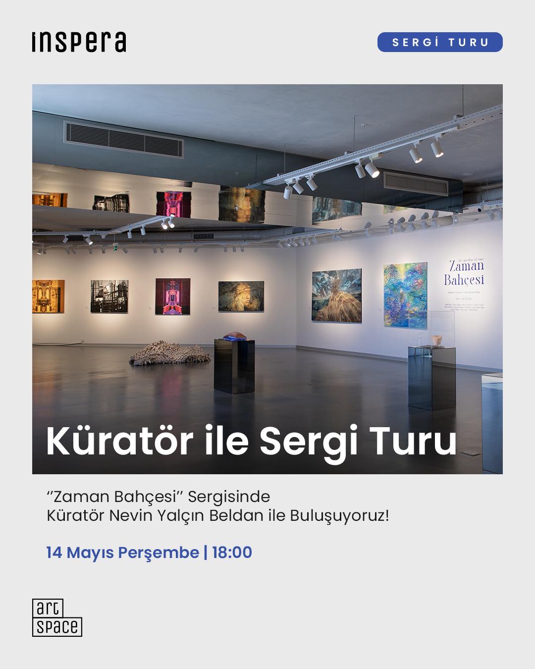 Küratör ile Sergi Turu — Nevin Yalçın Beldan Etkinlik afişi