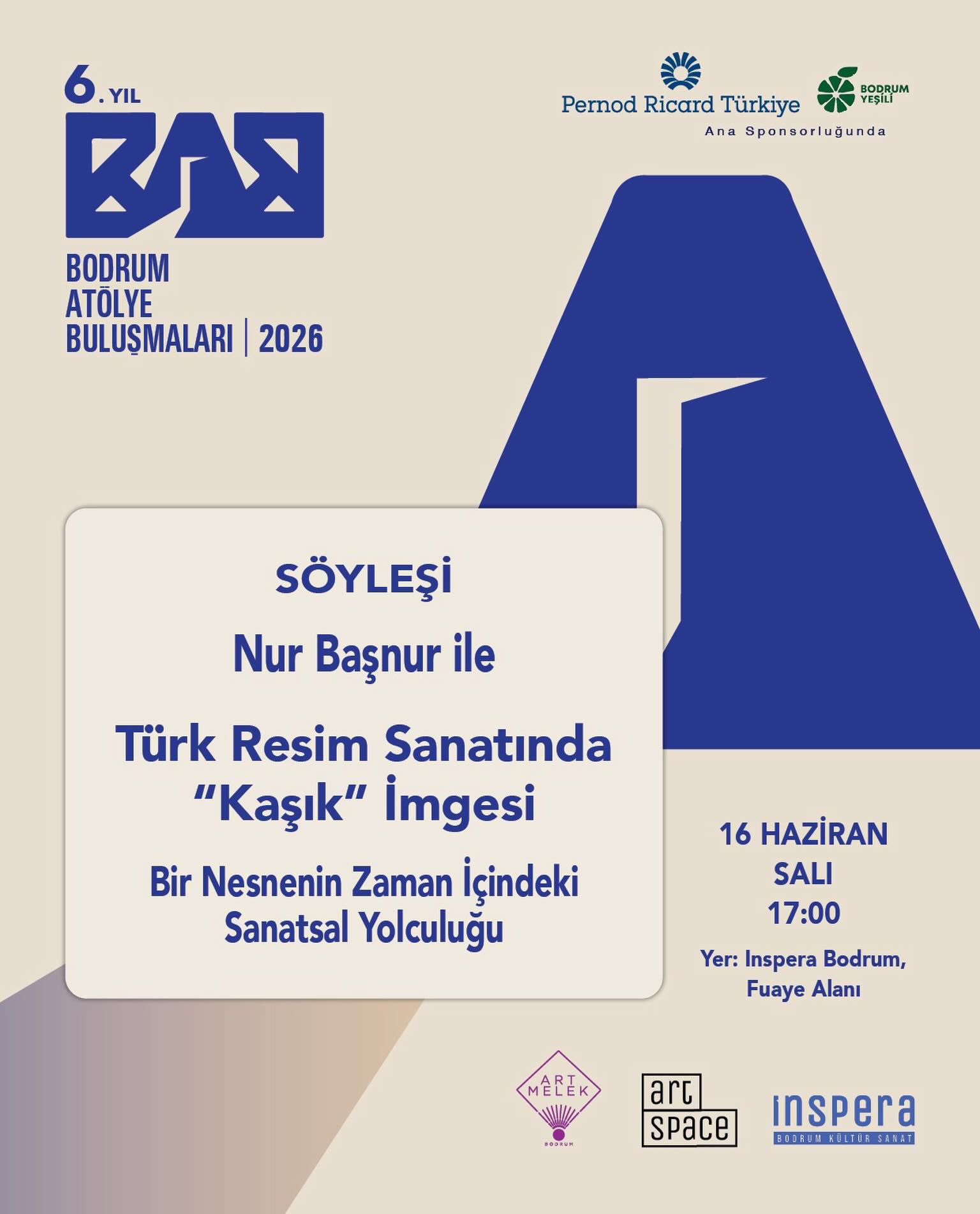 Türk Resim Sanatında "Kaşık" İmgesi — Nur Başnur Etkinlik afişi