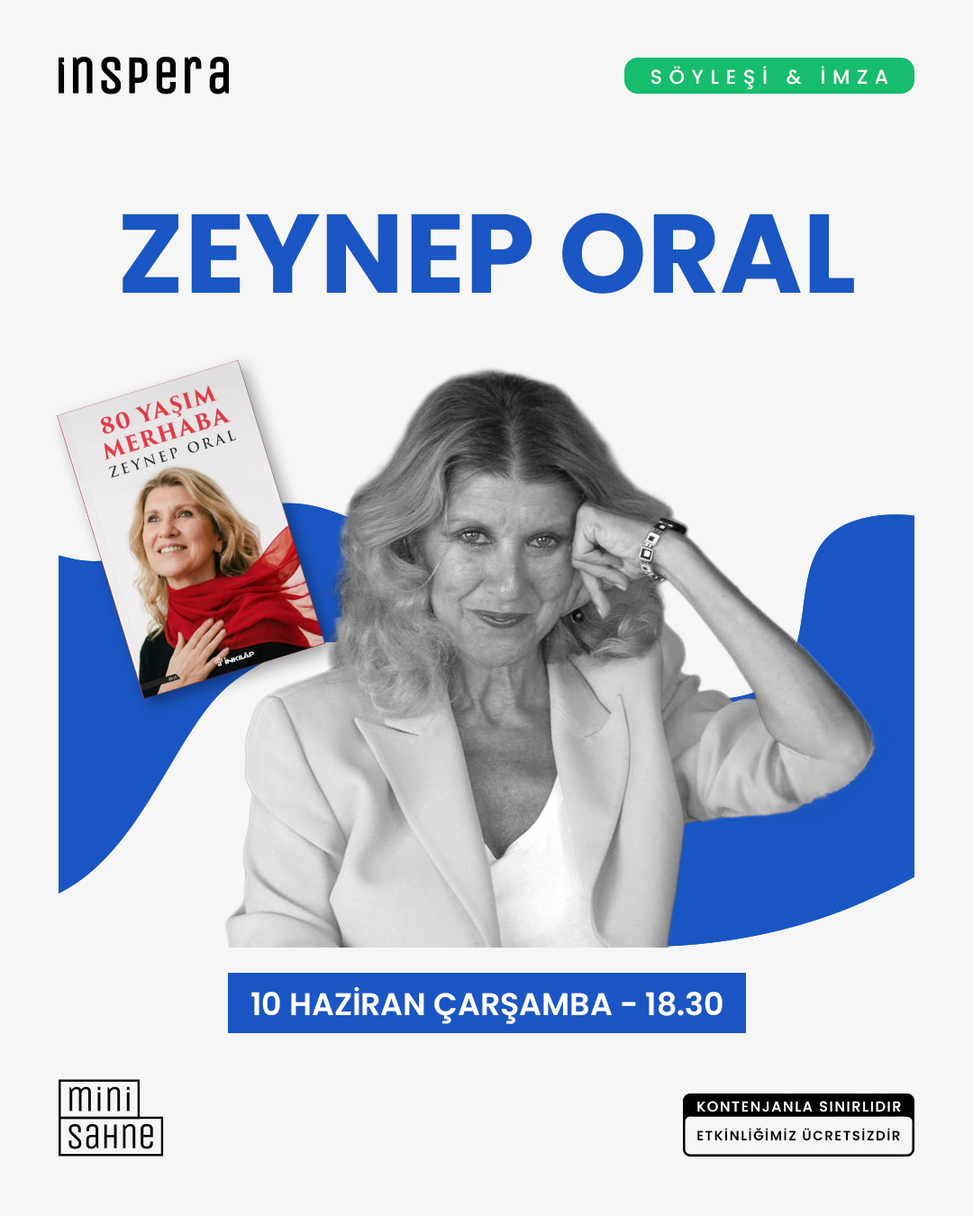 Söyleşi & İmza — Zeynep Oral Etkinlik afişi