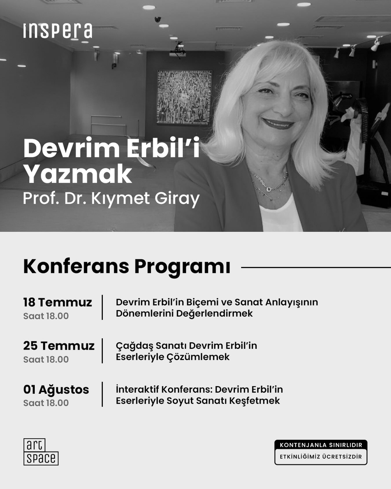 İnteraktif Konferans: Devrim Erbil'in Eserleriyle Soyut Sanatı Keşfetmek
