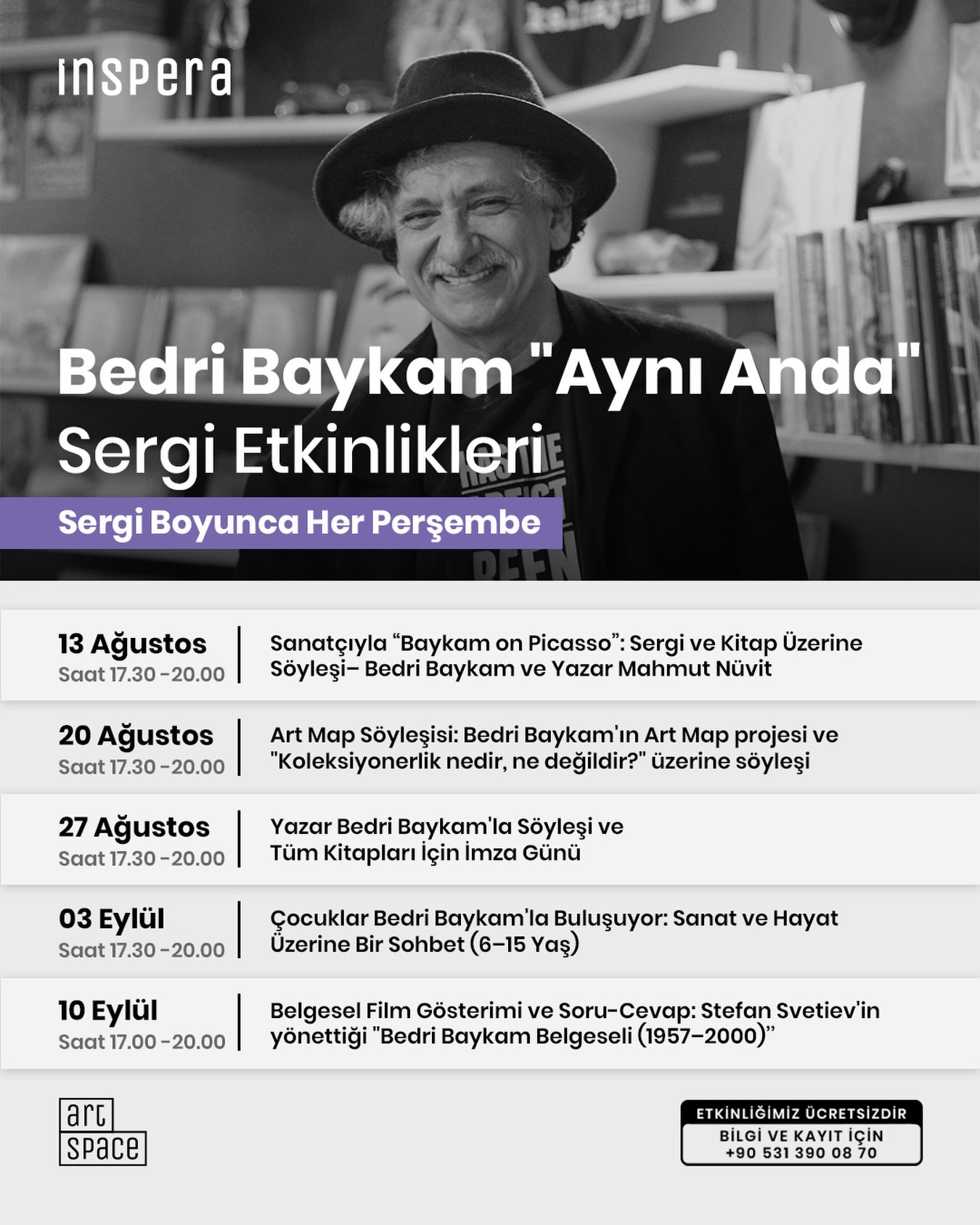Bedri Baykam — Söyleşi ve İmza Günü