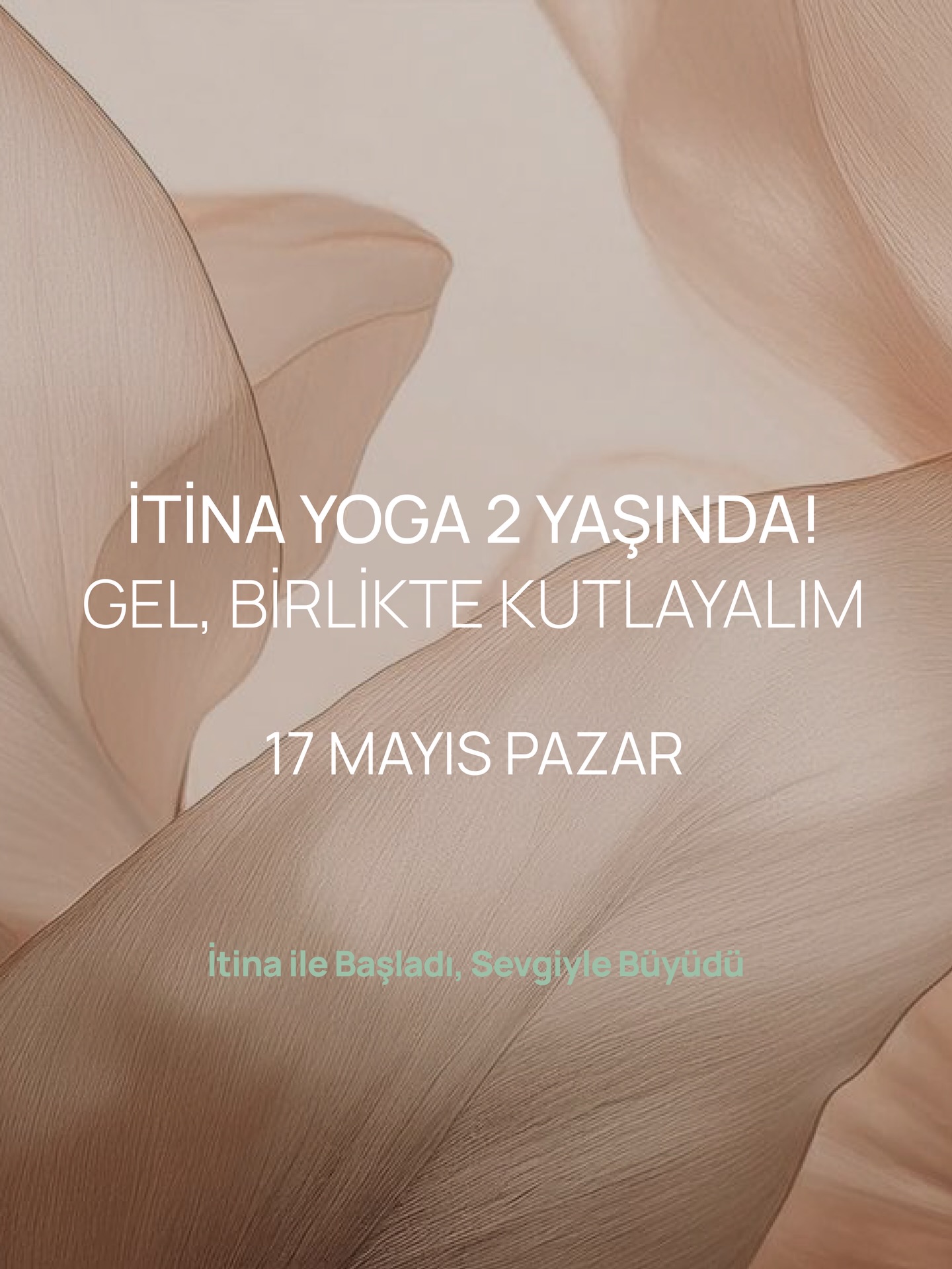 İtina Yoga 2 Yaşında — Kutlama Etkinlik afişi